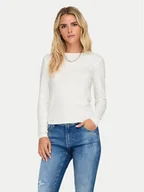 Bluzki damskie - ONLY Bluzka Riley 15323159 Biały Slim Fit - miniaturka - grafika 1