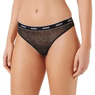 Majtki damskie - HUGO Damskie stringi Thong Python, Open Green340., L - miniaturka - grafika 1