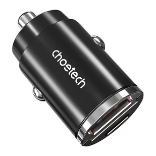 Ładowarka samochodowa Choetech TC0006 1x USB-A, 1x USB-C 30W PD 3.0 (czarna) - Ładowarki samochodowe - miniaturka - grafika 4