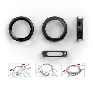 Ringke Air Sports żelowy pokrowiec etui do Samsung Galaxy Watch 5 40mm czarny (ASG650147RS) - Akcesoria do smartwatchy - miniaturka - grafika 14
