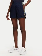 Spodenki damskie - adidas Szorty sportowe Liberty London 3-Stripes Infill JC7777 Granatowy Loose Fit - miniaturka - grafika 1