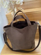 Torebki damskie - Torba na ramię - brąz - miniaturka - grafika 1