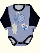 Body dla niemowląt - Pampicio BODY 62 DŁUGI RĘKAW ELEGANCKIE WIZYTOWE - miniaturka - grafika 1
