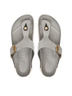 Klapki i japonki damskie - Birkenstock Japonki Gizeh Big Buckle Hex 1029507 Szary - miniaturka - grafika 1