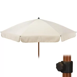Ambiance Parasol PLAŻOWY OGRODOWY 200 cm regulowany KREMOWY 339129 - Parasole ogrodowe - miniaturka - grafika 1