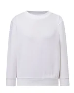 Bluzy dla dziewczynek - Bluza dziecięca robocza biała roz. 5/6 - miniaturka - grafika 1