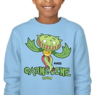 Bluzy dla dziewczynek - Bluza Dziecięca Blue Bez Kaptura Prezent Dla Dziecka Carnivine 140 Wzory - miniaturka - grafika 1