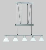 Lampy sufitowe - Trio Leuchten Lampa wisząca o regulowanej wysokości 5-punktowa - miniaturka - grafika 1