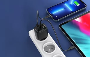 Ładowarka sieciowa GAN3 USB-A USB-C PD35W Choetech PD6052 (czarna) - Ładowarki do telefonów - miniaturka - grafika 4