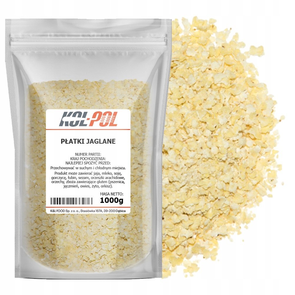 PŁATKI JAGLANE 1kg Jaglanka naturalne z prosa śniadanie jakość Kol-Pol