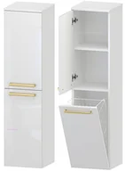 Szafki łazienkowe - Słupek Łazienkowy ATHOS 35 2D K L- Uchwyt Złoty - miniaturka - grafika 1