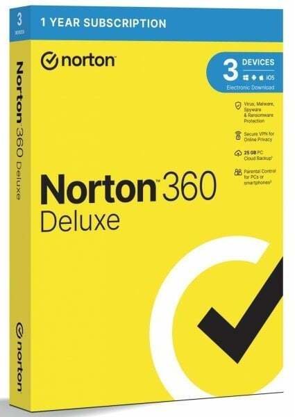 Symantec Norton 360 Deluxe Anti-Virus 3PC 1Y