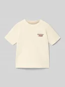 Koszulki dla chłopców - T-shirt o kroju regular fit z nadrukiem z napisem model 'Bro' - miniaturka - grafika 1