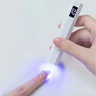 Pozostałe urządzenia kosmetyczne - TEMU DIY Mini Lampka do Utwardzania Lakieru Żelowego z Wyświetlaczem Cyfrowym - Bezprzewodowa, Szybkie Świecenie, Przenośna i Kompaktowa, Idealna dla - miniaturka - grafika 1