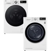 Zestawy AGD - Zestaw AGD LG Pralka F4W9072YW 9kg + Suszarka RC90V9AV4N 9kg - miniaturka - grafika 1
