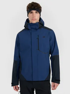 4F Kurtka trekkingowa membrana 10000 męska - granatowa L - Kurtki i kamizelki sportowe męskie - miniaturka - grafika 1