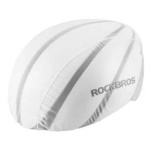 Wodoodporny pokrowiec na kask rowerowy Rockbros YPP017 (biały) - Części rowerowe - miniaturka - grafika 1