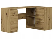 Biurka - Meble Biurko narożne komputer 3sz 155cm artisan N12 - miniaturka - grafika 1