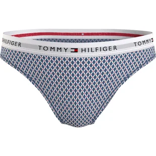 TOMMY HILFIGER BIKINI DAMSKIE MAJTKI 1P BIKINI PRINT NIEBIESKIE r.XS - Majtki damskie - miniaturka - grafika 1