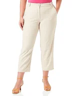 Spodnie damskie - Tommy Hilfiger Damskie spodnie Straight VIS Poly Blend Woven, Classic Beige, 32W, Klasyczny beżowy, 32W - miniaturka - grafika 1