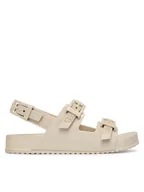 Sandały damskie - Melissa Sandały Melissa Cozy Sandal Ad 36895 Beżowy - miniaturka - grafika 1