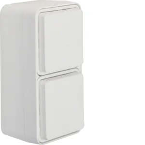 Berker W.1 Berker Gniazdo SCHUKO 2P+Z 2-kr pionowe, kompletne, IP55, biały - Gniazdka elektryczne - miniaturka - grafika 1