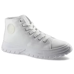 Białe Sneakersy Big Star Damskie Stylowe Buty - Sneakersy damskie - miniaturka - grafika 1