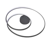 Lampy sufitowe - LED Plafon ZEFIRA LED/40W/230V 4000K śr. 50 cm antracyt - miniaturka - grafika 1