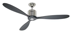 Energooszczędny wentylator sufitowy z pilotem Aeroplan Eco chrom / czarny 132 cm - Wentylatory sufitowe - miniaturka - grafika 1
