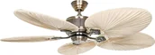 Wentylatory sufitowe - Energooszczędny wentylator sufitowy z pilotem Caribbean Dream Eco II mosiądz / palma - miniaturka - grafika 1