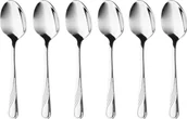 Zestawy sztućców - ŁYŻECZKI DO HERBATY Zestaw 6 łyżeczek do kawy Łyżeczka do ciasta ze stali nierdzewnej Łyżeczka deserowa AMBITION - miniaturka - grafika 1