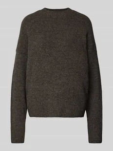 Sweter o kroju relaxed fit z dodatkiem wełny model ‘BOOM’ - Swetry damskie - miniaturka - grafika 1