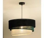 Lampy sufitowe - Duolla - Żyrandol na lince TRIO 1xE27/15W/230V śr. 45 cm czarny/zielony/biały - miniaturka - grafika 1