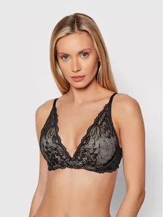 Biustonosze - Calvin Klein Underwear Biustonosz z fiszbiną 000QF6396E Czarny - grafika 1