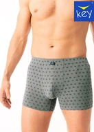 Majtki męskie - SZORTY KEY MXH-612 B25 SZ (kolor szary, rozmiar M) - miniaturka - grafika 1