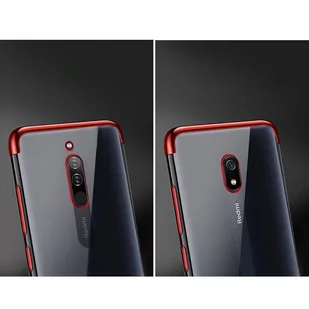 Clear Color case żelowy pokrowiec etui z metaliczną ramką Xiaomi Redmi 8A czarny - Etui i futerały do telefonów - miniaturka - grafika 3