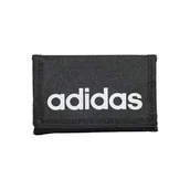 Portfele - adidas Uniseks liniowy potrójnie składany portfel, czarny/biały, Rozmiar Uniwersalny - miniaturka - grafika 1