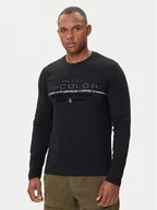 Koszulki męskie - Aeronautica Militare Longsleeve 252TS2474UJ00641 Czarny Regular Fit - miniaturka - grafika 1