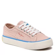 Trampki damskie - Pepe jeans Tenisówki PGS30542 Mauve Pink 319 - miniaturka - grafika 1