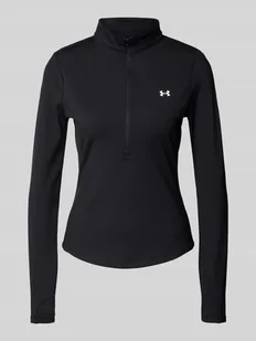 Bluzka krótka o kroju slim fit z długim rękawem i kołnierzem model ‘EMEA’ - Bluzki damskie - miniaturka - grafika 1