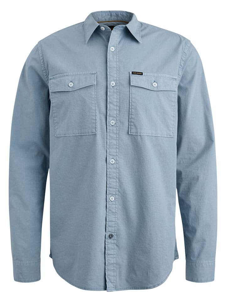 PME Legend Koszula - Regular fit - w kolorze błękitnym
