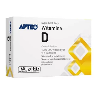 Synoptis SYNOPTIS PHARMA SP Z O.O Witamina D 1000 j.m 60 kaps 3112921 - Witaminy i minerały - miniaturka - grafika 1