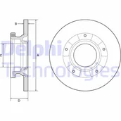 Tarcze hamulcowe - Delphi Tarcza hamulcowa BG4784C - miniaturka - grafika 1