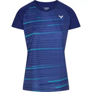 Koszulka do tenisa damska Victor T-34100 B - Tenis ziemny - miniaturka - grafika 1
