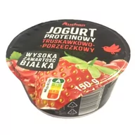 Desery mleczne - Auchan - Jogurt proteinowy truskawka - porzeczka - miniaturka - grafika 1