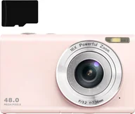 Aparaty Cyfrowe - INF Aparat cyfrowy 48 MP 2,7 K FHD z 16-krotnym zoomem cyfrowym, kamerą internetową, autofokusem Czarny - miniaturka - grafika 1