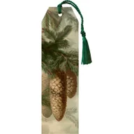 Zakładki do książek - Zakładka 109 ze wstążką Szyszki jodły - Skona Ting - miniaturka - grafika 1