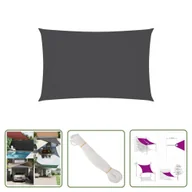 Parasole ogrodowe - The Living Store Prostokątny żagiel ogrodowy - tkanina Oxford - 2 -5x5 m - antracyt - Żagiel Ogrodowy - miniaturka - grafika 1