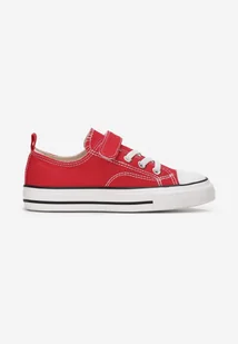 Czerwone Trampki z Rzepem i Gumowymi Sznurowadłami Arihanna - Moda i Uroda OUTLET - miniaturka - grafika 1