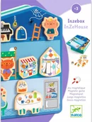 Zabawki kreatywne - Mediniai magnetai ir metalinė dėžutė - Namas - miniaturka - grafika 1